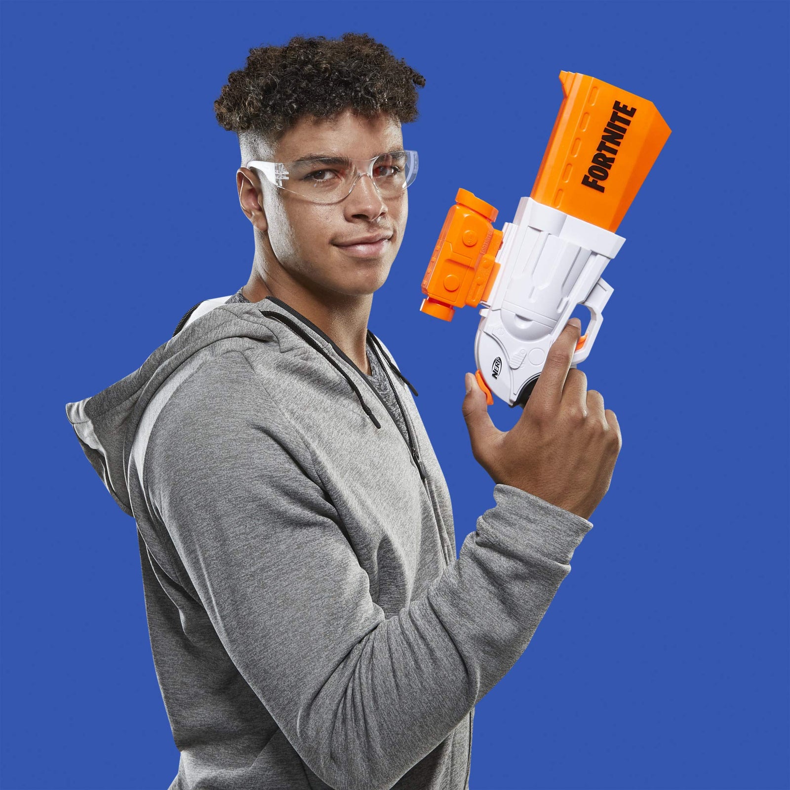 NERF Fortnite SR Blaster -- 4-Dart Hammer Action -- Includes Removable Scope and 8 Official Elite Darts -- for Youth, Teens, Adults