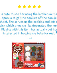 Melissa & Doug Slice and Bake Wooden Cookie Play Food Set
