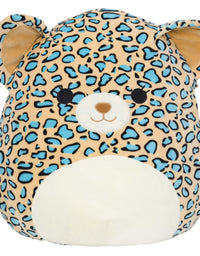Squishmallow Official Kellytoy Plush 16" Liv The Teal Leopard - Ultrasoft Stuffed Animal Plush Toy
