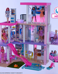 Barbie Dreamhouse (3.75-ft) 3-Story Dollhouse Playset with Pool & Slide, Party Room, Elevator, Puppy Play Area, Customizable Lights & Sounds, 75+ Pieces, Gift for 3 to 7 Year Olds, New for 2021
