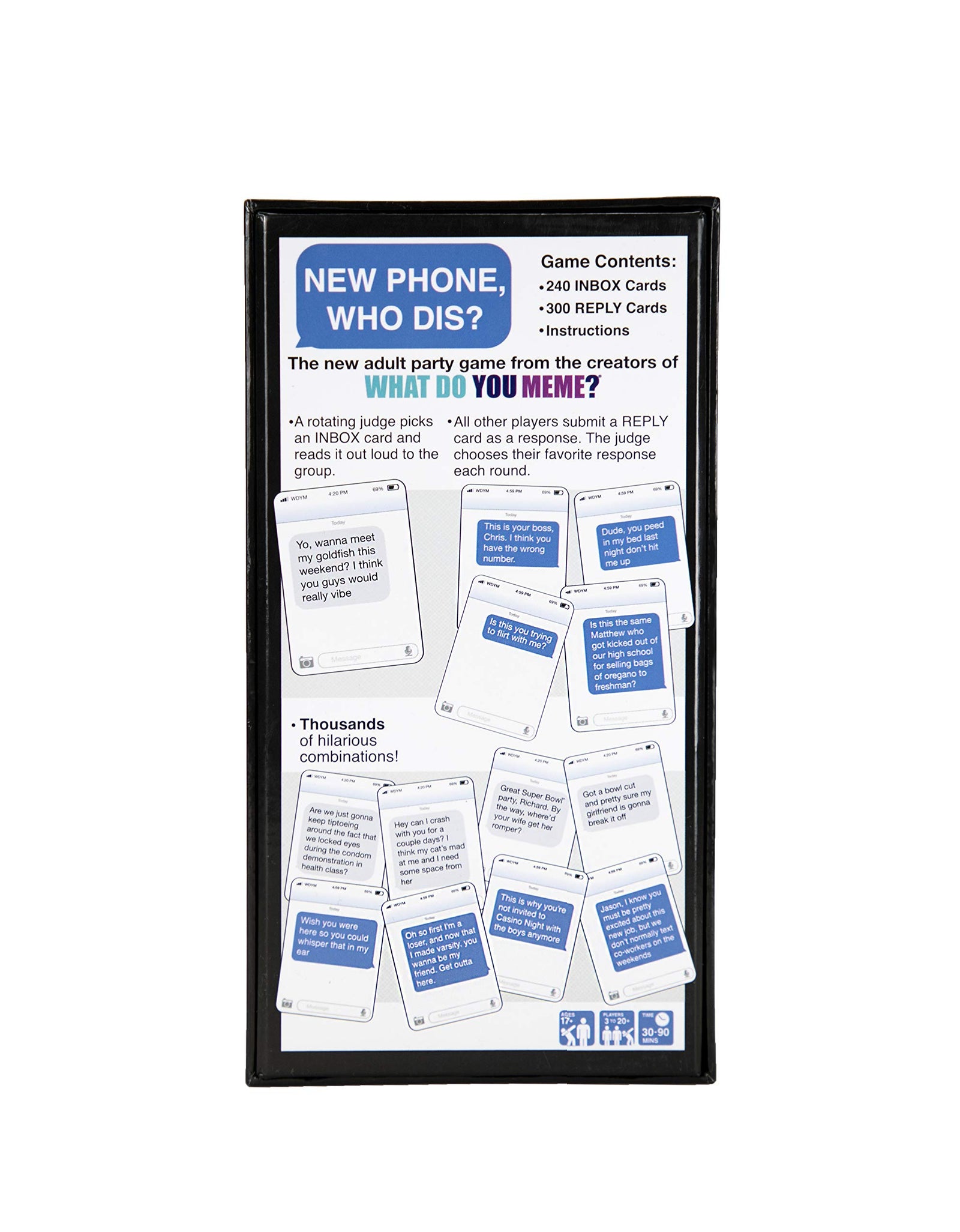 New Phone, Who Dis? - The 100% Offline Text Messaging Party Game - by What Do You Meme?