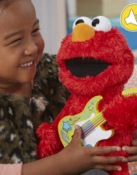 Sesame Street Rock and Rhyme Elmo Talking, Singing 14-Inch Plush Toy for Toddlers, Kids 18 Months & Up
