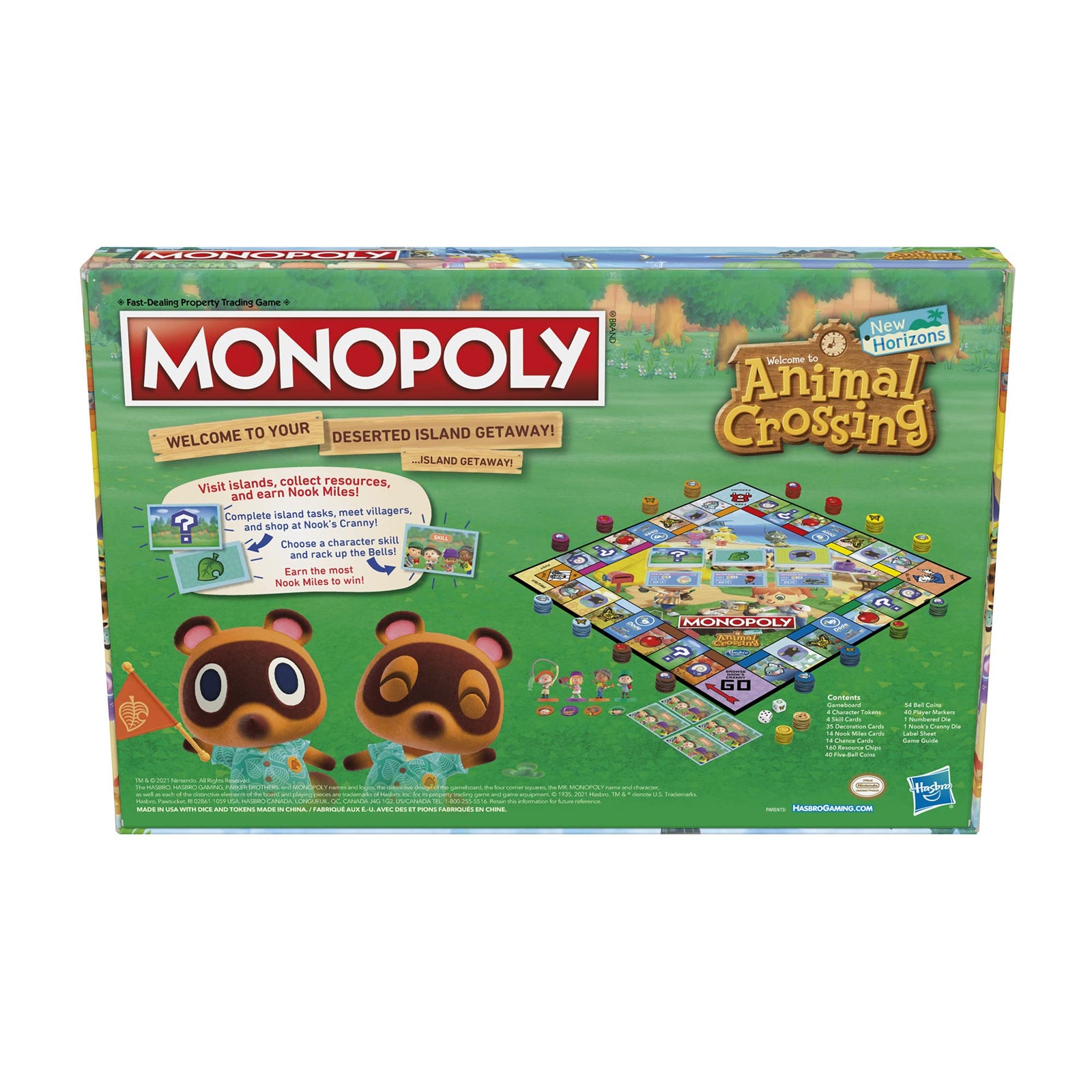 Hasbro Gaming Monopoly Animal Crossing New Horizons Edition Board Game for Kids Ages 8 and Up, Fun Game to Play for 2-4 Players