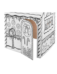 Bankers Box at Play Gingerbread Playhouse, Cardboard Playhouse and Craft Activity for Kids

