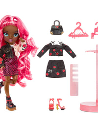 Rainbow High Series 3 Daria Roselyn Fashion Doll – Rose (Pinkish Red) with 2 Designer Outfits to Mix & Match with Accessories, Gift for Kids and Collectors, Toys for Kids Ages 6 7 8+ to 12 Years Old
