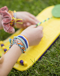 Choose Friendship, My Friendship Bracelet Maker, 20 Pre-cut Threads (Craft Kit / Kids Jewelry Kit)
