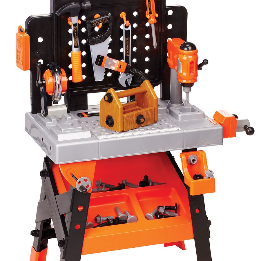 Black+Decker Kids Power Tools Workshop - Build Your Own Tool Box – 75 Realistic Toy Tools and Accessories [Amazon Exclusive]