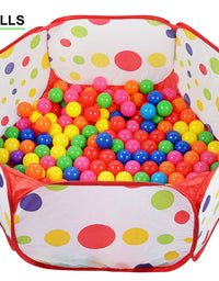 Plastic Ball Pit Balls for Toddlers, Click N' Play Ball Pit Balls 200 Pack, Phthalate and BPA Free, Includes a Reusable Storage Bag with Zipper, Gifts for Toddlers and Kids
