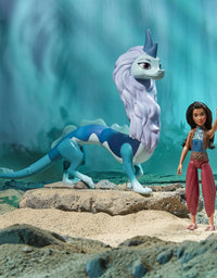 Disney's Raya and The Last Dragon Color Splash Raya and Sisu Dragon, Water Toy for Kids 3 and Up
