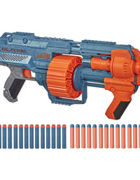 NERF Elite 2.0 Shockwave RD-15 Blaster, 30 Darts, 15-Dart Rotating Drum, Pump-Action Slam Fire, Built-in Customizing Capabilities
