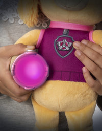 Paw Patrol, Snuggle Up Skye Plush with Flashlight and Sounds, for Kids Aged 3 and Up
