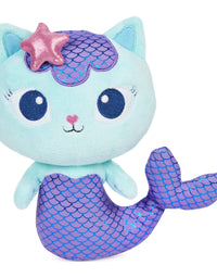 Gabby’s Dollhouse, 8-inch MerCat Purr-ific Plush Toy, Kids Toys for Ages 3 and up
