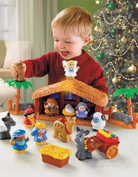 Fisher-Price Little People Christmas Story Brown, Blue, Green, 12 months
