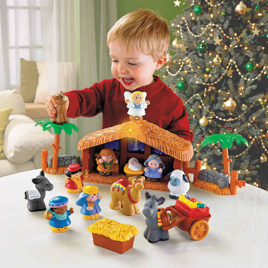 Fisher-Price Little People Christmas Story Brown, Blue, Green, 12 months