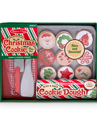 Melissa & Doug Slice and Bake Wooden Christmas Cookie Play Food Set
