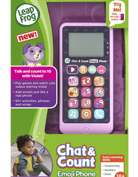 LeapFrog Chat and Count Emoji Phone, Purple
