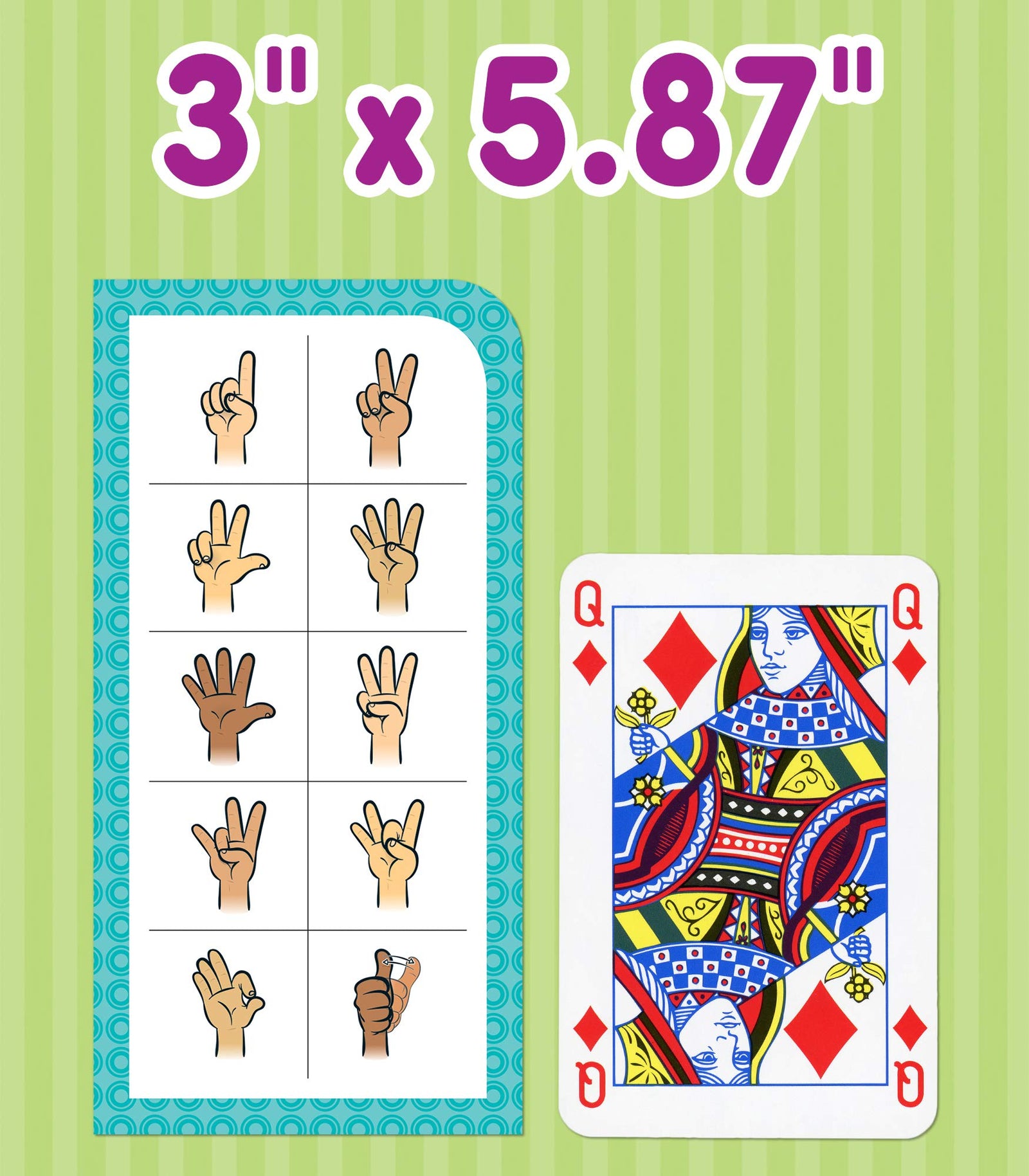 Carson Dellosa American Sign Language Flash Cards—Double-Sided, 122 ASL Signs With Illustrations and Word Associations, Alphabet, Numbers, Feelings, Animals, Food, Practice Set (105 pc)