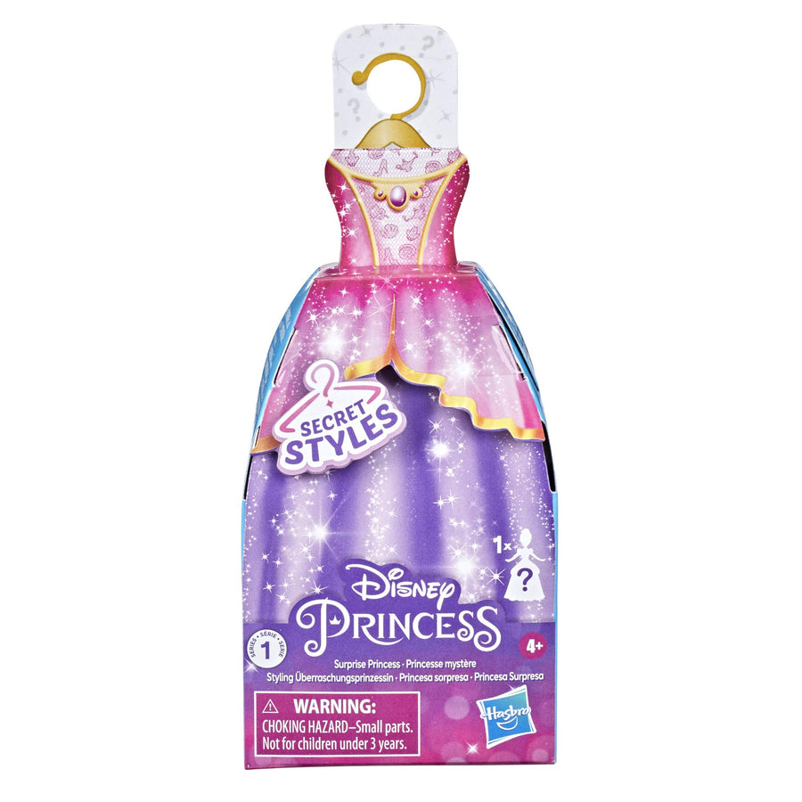 Disney Princess Secret Styles Surprise Princess Series 1, Mini Fashion Doll with Dress, Blind Box Collectible Toy for Girls 4 Years and Up