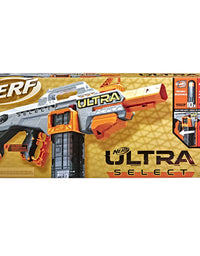 NERF Ultra Select Fully Motorized Blaster, Fire for Distance or Accuracy, Includes Clips and Darts, Compatible Only Ultra Darts
