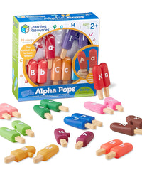 Learning Resources Smart Snacks Alpha Pops, Alphabet Learning & Fine Motor Skills Toy, Develops Letter Recognition, ABC for Kids, 26 Double Sided Pieces, Ages 2+

