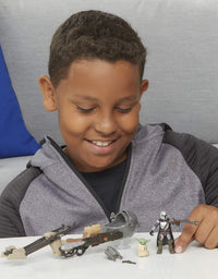 Star Wars Mission Fleet Expedition Class The Mandalorian The Child Battle for The Bounty 2.5-Inch-Scale Figures and Vehicle, Kids Ages 4 and Up , Black
