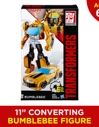 Transformers Toys Heroic Bumblebee Action Figure - Timeless Large-Scale Figure, Changes into Yellow Toy Car, 11" (Amazon Exclusive)
