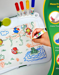 Crayola Color Wonder Mess Free Art Desk with Stamps, 20+ Pieces, Kids Toys
