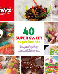 Playz Edible Candy! Food Science STEM Chemistry Kit - 40+ DIY Make Your Own Chocolates and Candy Experiments for Boy, Girls, Teenagers, & Kids Ages 8, 9, 10, 11, 12, 13+ Years Old
