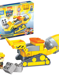 Mega Bloks PAW Patrol Rubble's City Construction Truck, Building Toys for Toddlers (17 Pieces)
