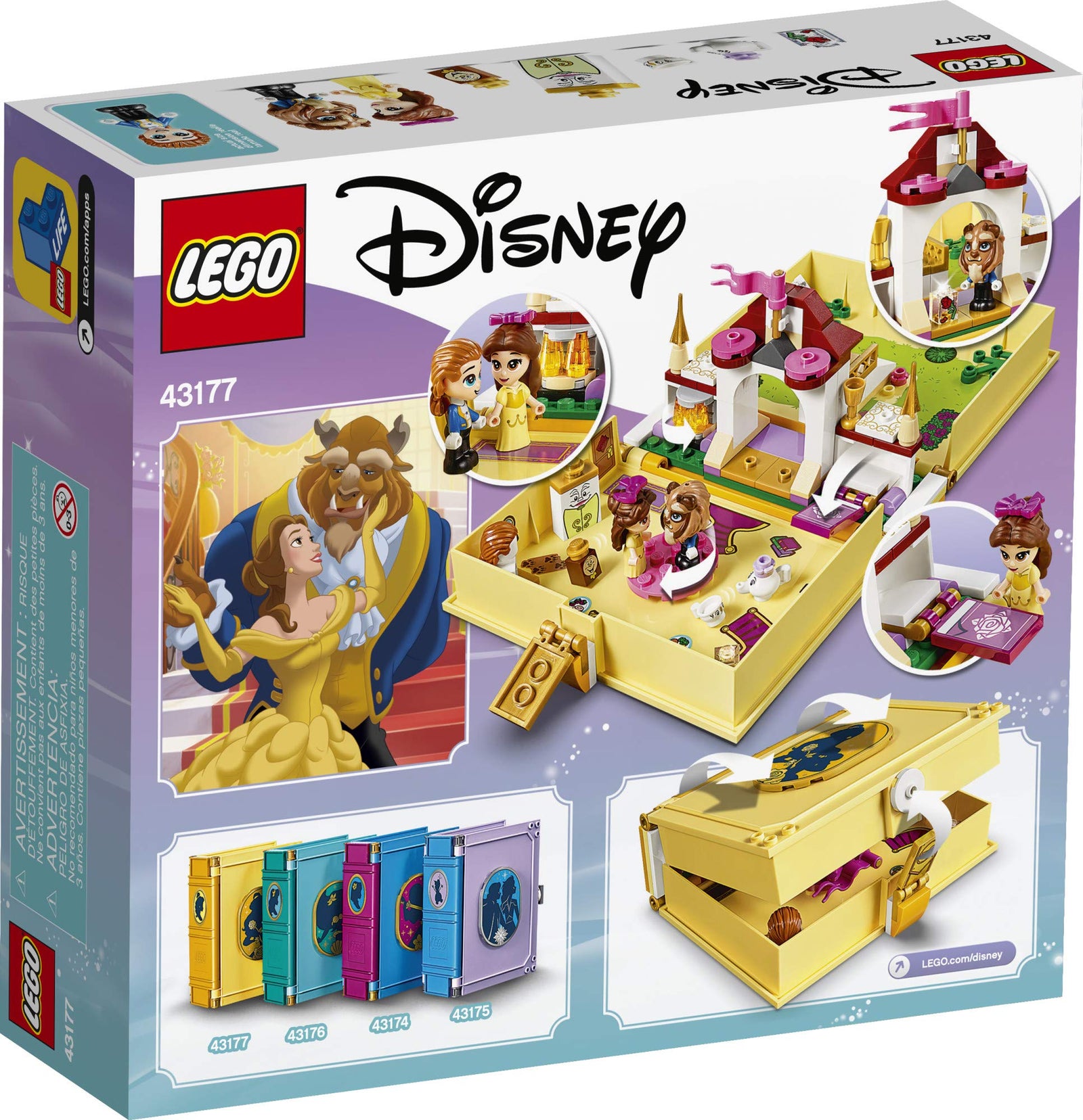 LEGO Disney Belle’s Storybook Adventures 43177 Creative Building Kit Toy (111 Pieces)