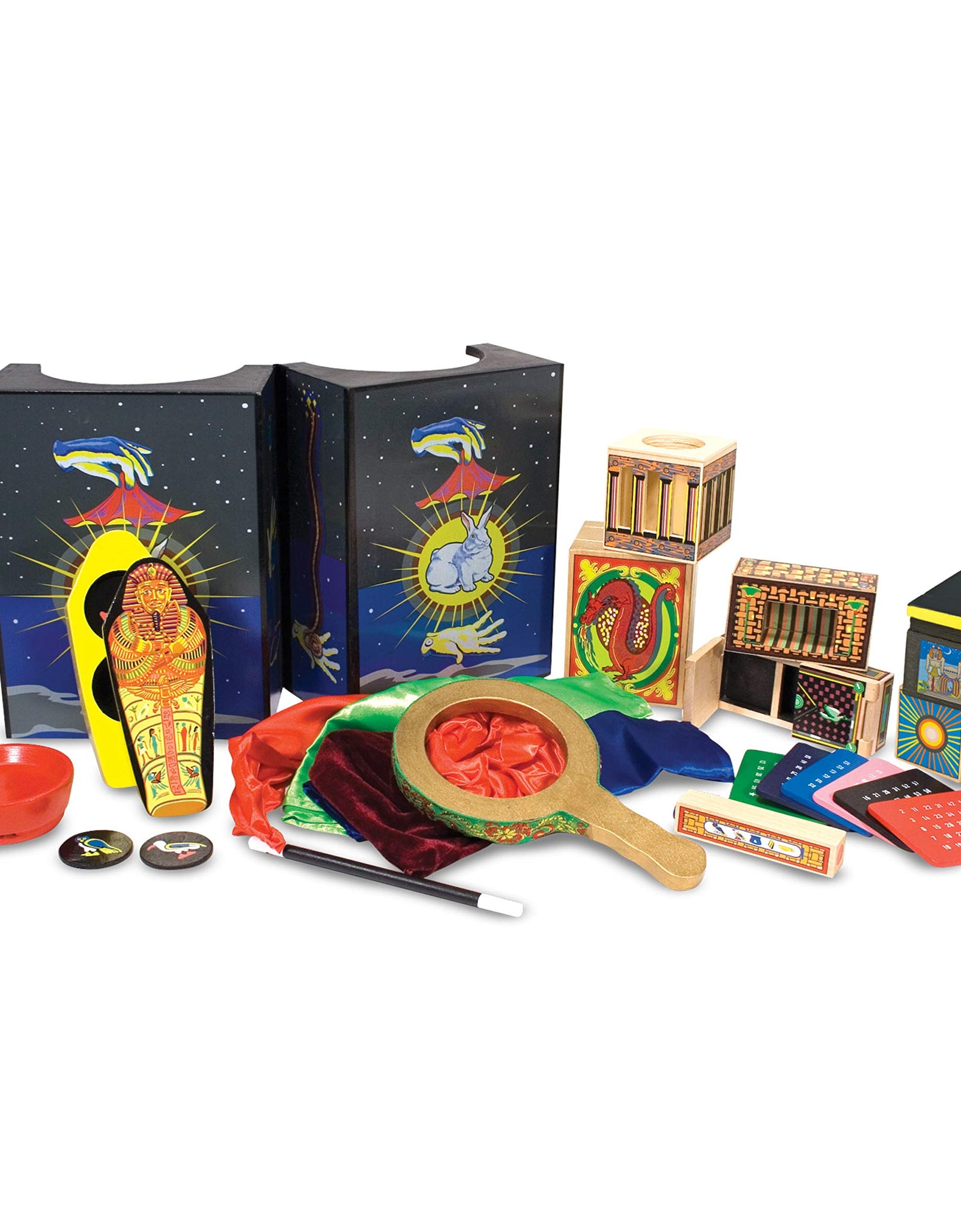 Melissa & Doug Deluxe Solid-Wood Magic Set With 10 Classic Tricks