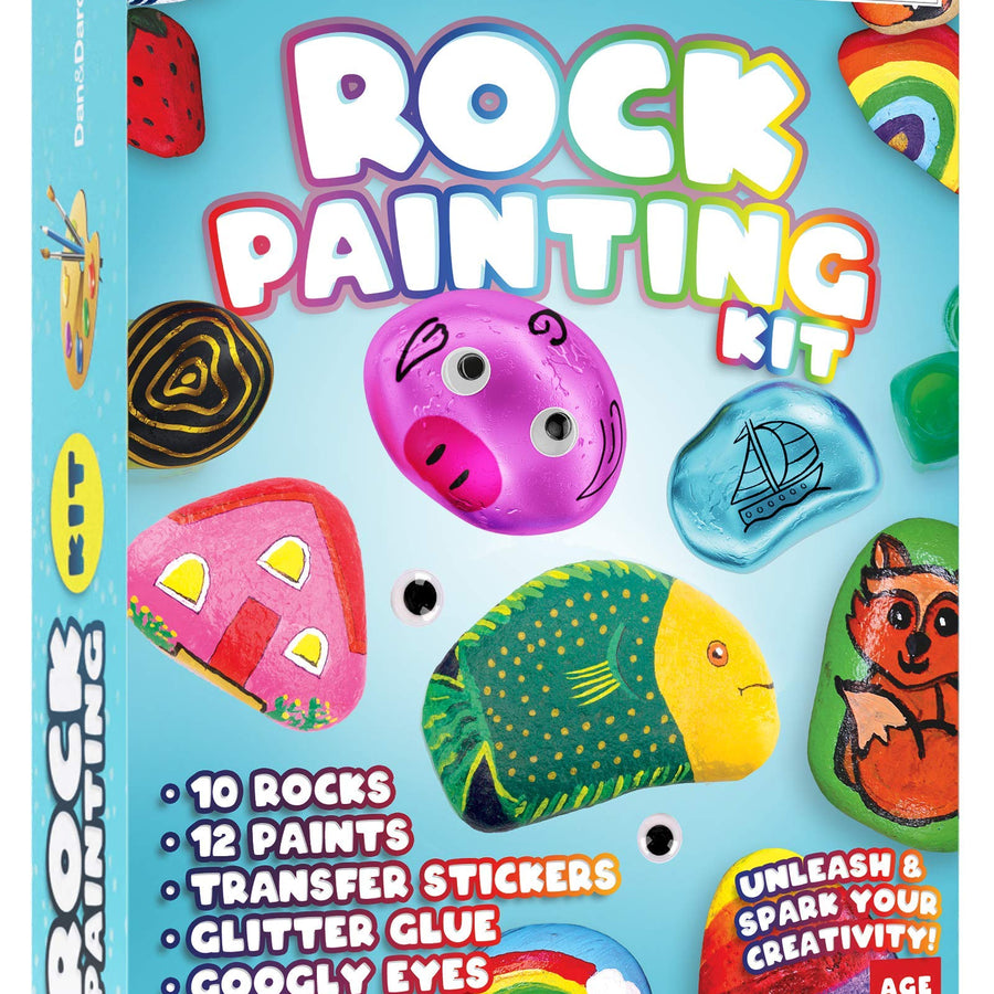 Rock Painting Kit for Kids - Arts and Crafts for Girls & Boys Ages 6-12 - Craft Kits Art Set - Supplies for Painting Rocks - Best Tween Paint Gift, Ideas for Kids Activities Age 4 5 6 7 8 9 10…