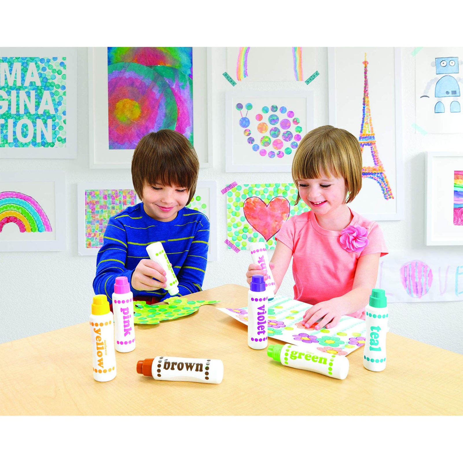Do A Dot Art! Markers Brilliant Washable 6 pack, The Original Dot Marker