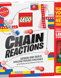 LEGO Chain Reactions (Klutz Science/STEM Activity Kit), 9" Length x 1.06" Width x 10" Height
