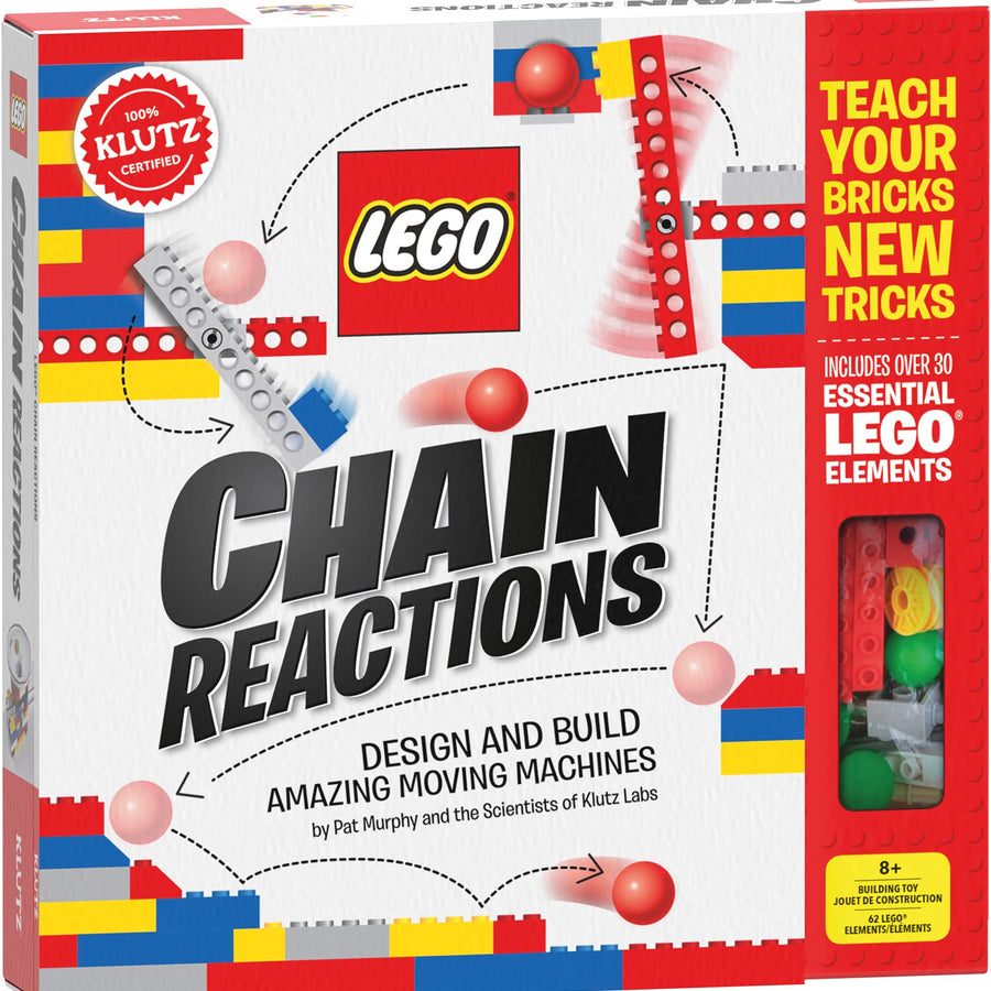 LEGO Chain Reactions (Klutz Science/STEM Activity Kit), 9" Length x 1.06" Width x 10" Height