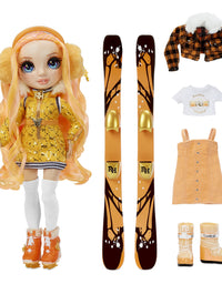 Rainbow High Winter Break Poppy Rowan – Orange Fashion Doll and Playset with 2 Designer Outfits, Pair of Skis and Accessories, Gift for Kids and Collectors, Toys for Kids Ages 6 7 8+ to 12 Years Old
