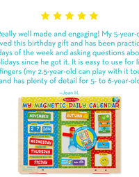 Melissa & Doug My First Daily Magnetic Calendar
