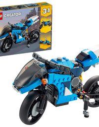 LEGO Creator 3in1 Superbike 31114 Toy Motorcycle Building Kit; Makes a Great Gift for Kids Who Love Motorbikes and Creative Building, New 2021 (236 Pieces)
