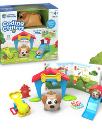 Learning Resources Coding Critters Ranger & Zip, Screen-Free Early Coding Toy For Kids, Interactive STEM Coding Pet, 22 Piece Set, Ages 4+
