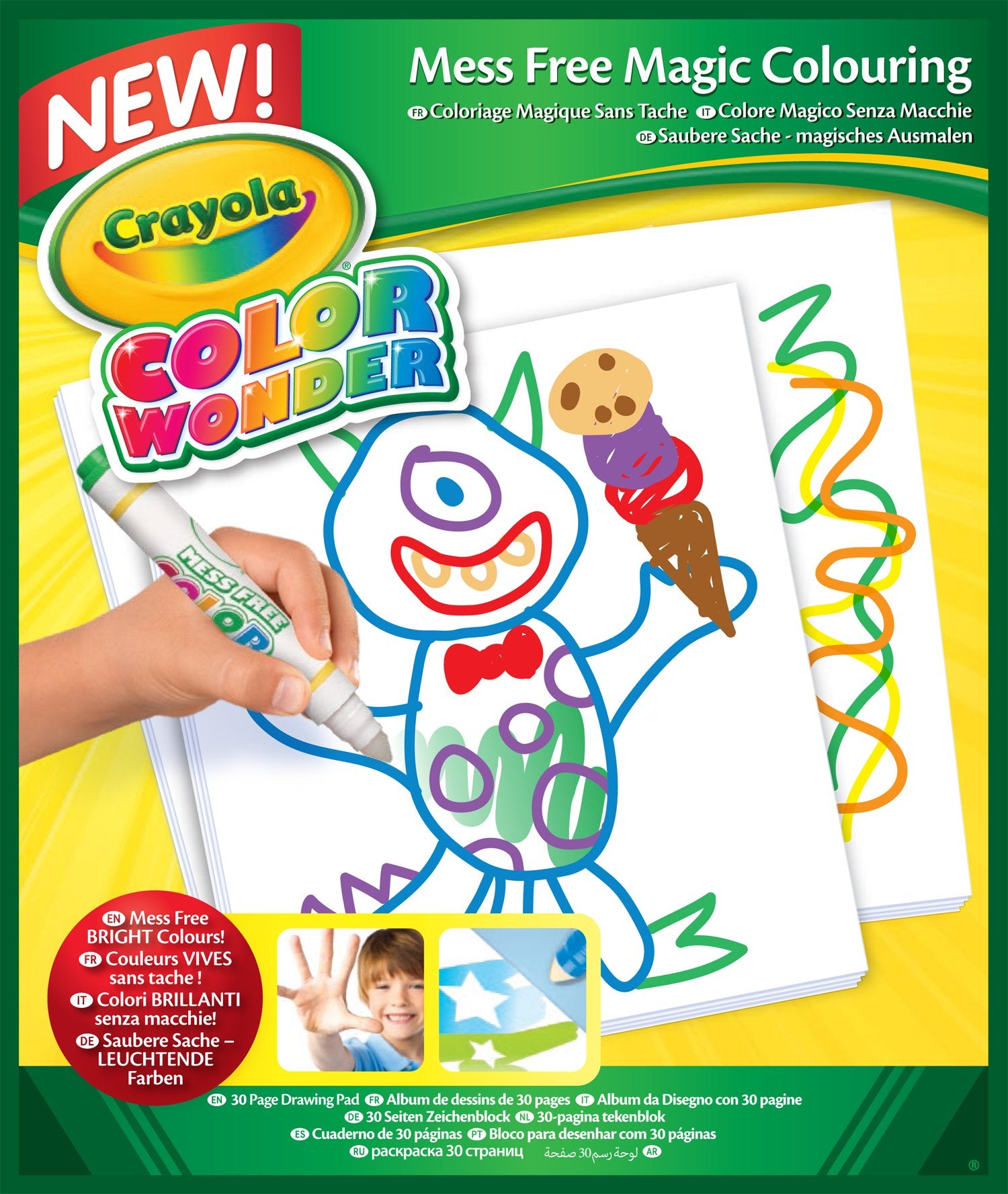 Crayola Color Wonder, Mess Free Coloring Pad, Refill Paper, 30 Blank Pages