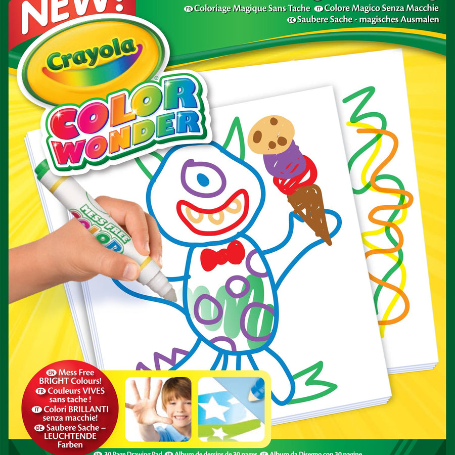Crayola Color Wonder, Mess Free Coloring Pad, Refill Paper, 30 Blank Pages
