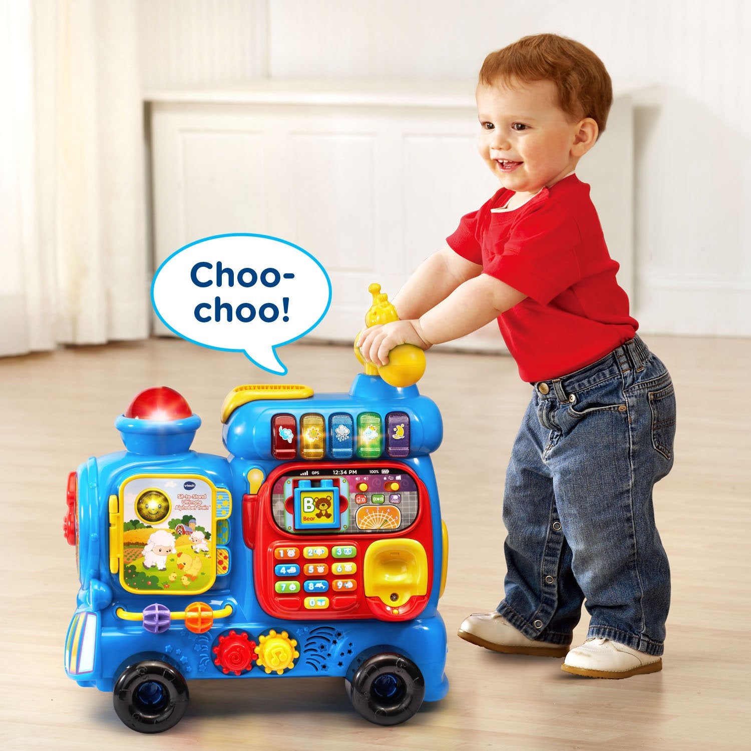 VTech Sit-to-Stand Ultimate Alphabet Train, Blue