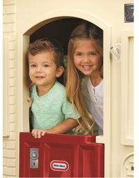Little Tikes Cape Cottage Playhouse with Working Doors, Windows, and Shutters - Tan
