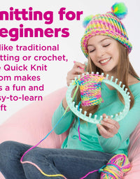 Creativity for Kids Quick Knit Loom – Make Your Own Pom Pom Hat And Accessories For Beginners (Packaging May Vary)
