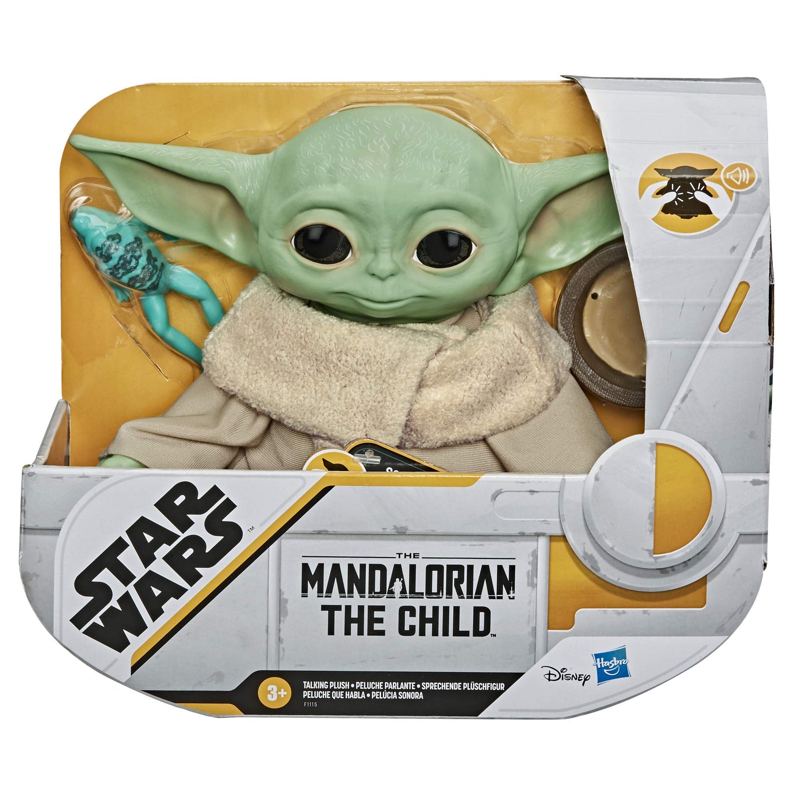 Star Wars The Child Talking Plush Toy with Character Sounds and Accessories, The Mandalorian Toy for Kids Ages 3 and Up