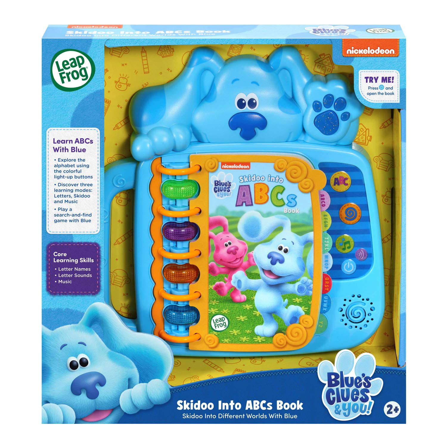LeapFrog Blue's Clues and You! Skidoo Into ABCs Book, Blue