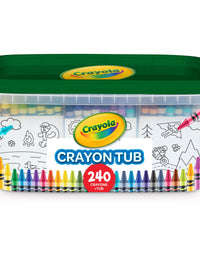 Crayola 240 Crayons, Bulk Crayon Set, 2 of Each Color, Gift for Kids, Ages 3, 4, 5, 6, 7
