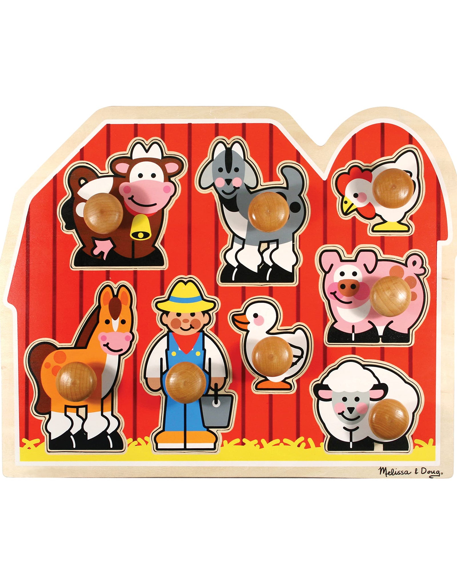 Melissa & Doug Farm Animals Jumbo Knob Wooden Puzzle