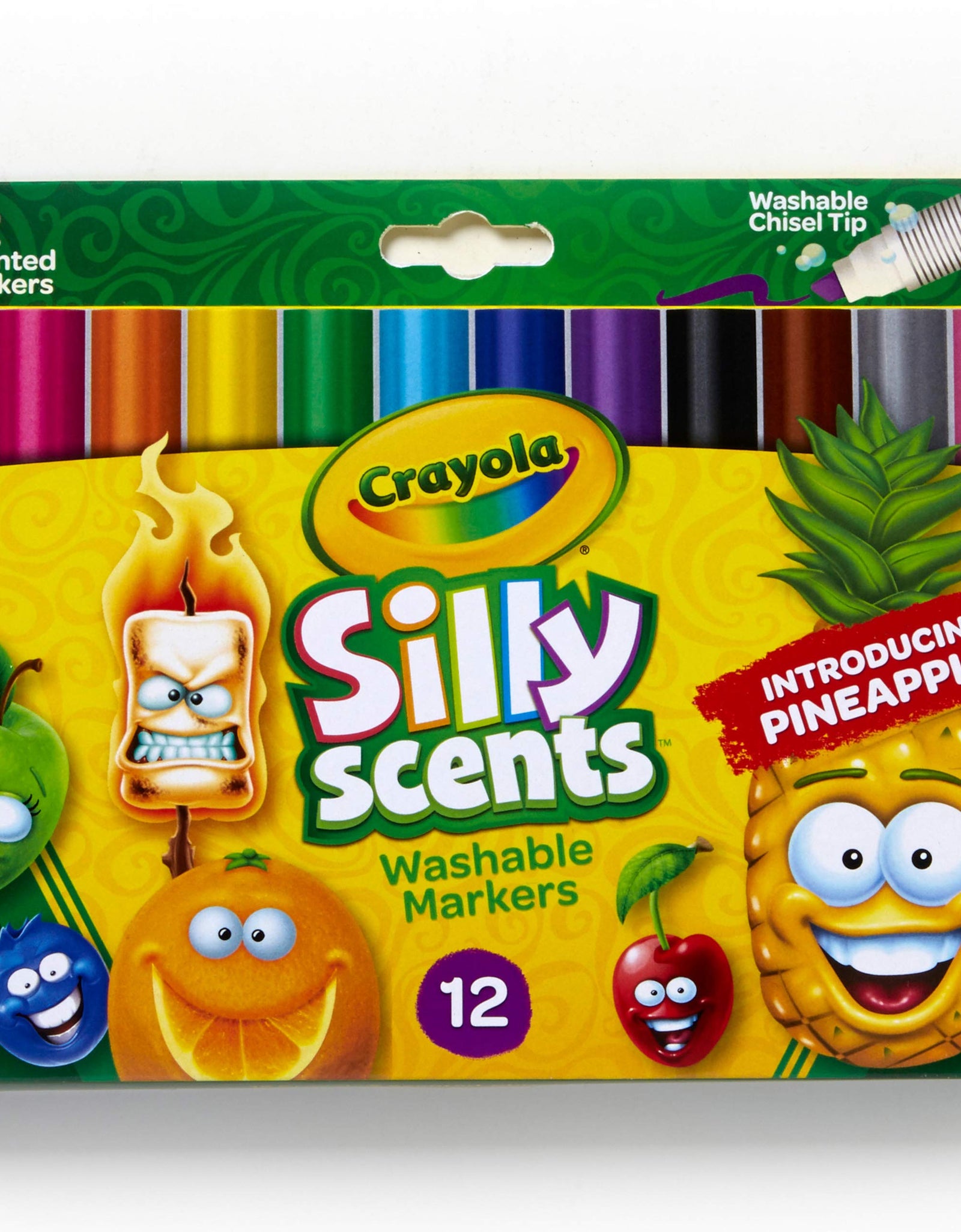 Crayola Silly Scents Scented Markers, Washable Markers, 12 Count, Gift for Kids