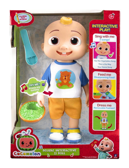 CoComelon Official Deluxe Interactive JJ Doll with Sounds